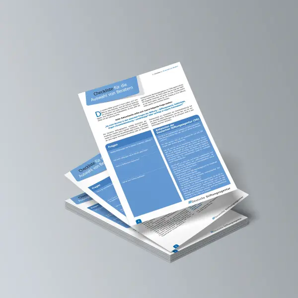 PDF - Checkliste für die Auswahl von Beratern