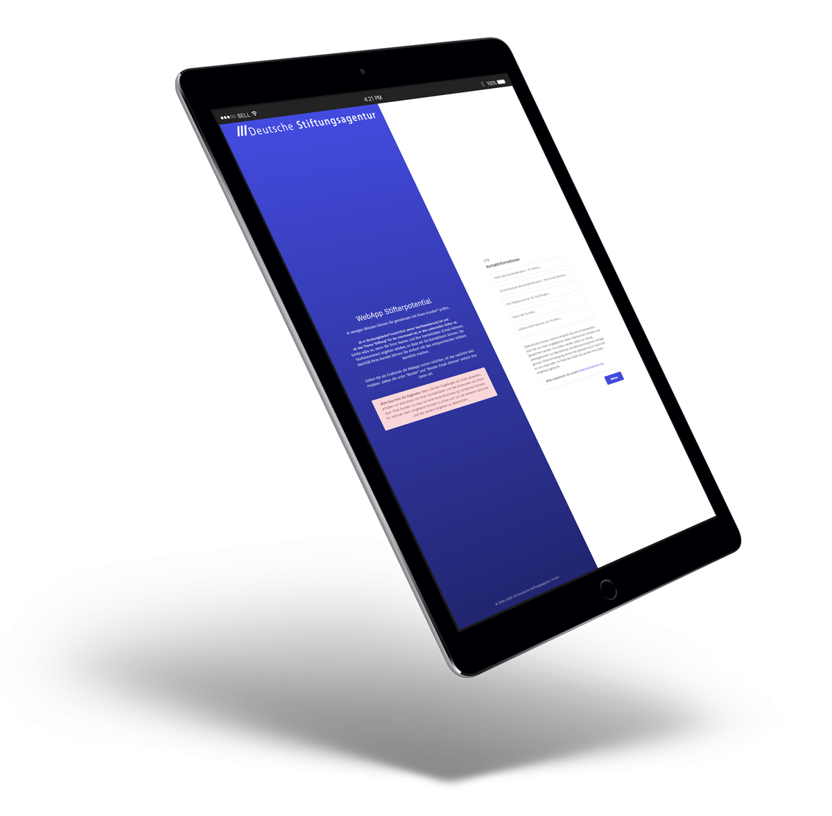 WebApp - Stifterpotential