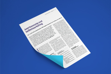 Die Stiftung 3/10 - Anerkennung und Selbstmarketing